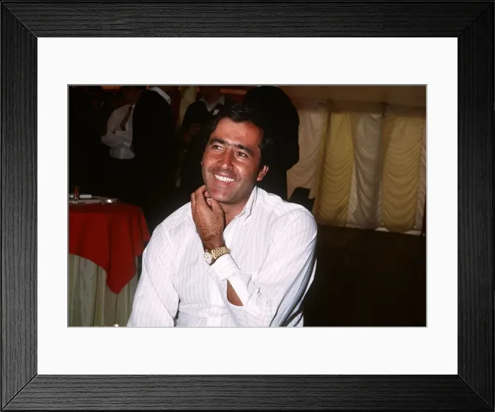 Framed Print : Seve Ballesteros Spanish golfer July 1987 Framed Print : Seve Ballesteros Spanish golfer July 1987