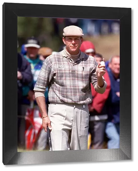 Open Golf Championship Birkdale 1998 Payne Stewart wears plus fours as he signals during