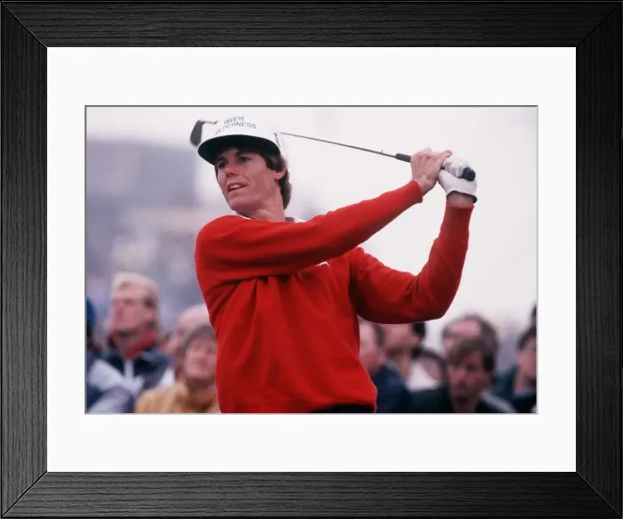 Framed Print : Paul Azinger golfer swings a shot July 1987 Framed Print : Paul Azinger golfer swings a shot July 1987