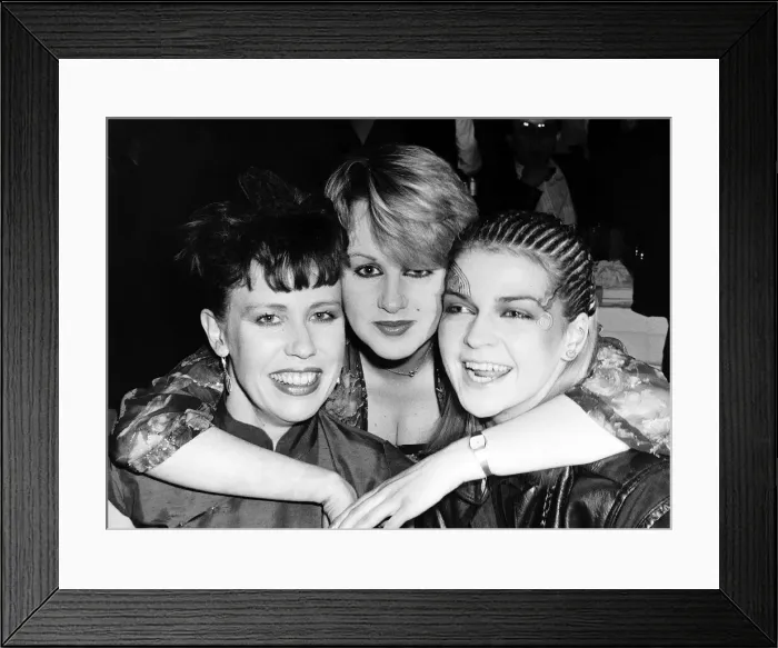 Framed Print : Toyah Wilcox Hazel O Connor Suzanne Salley singers at the British Rock Framed Print : Toyah Wilcox Hazel O Connor Suzanne Salley singers at the British Rock