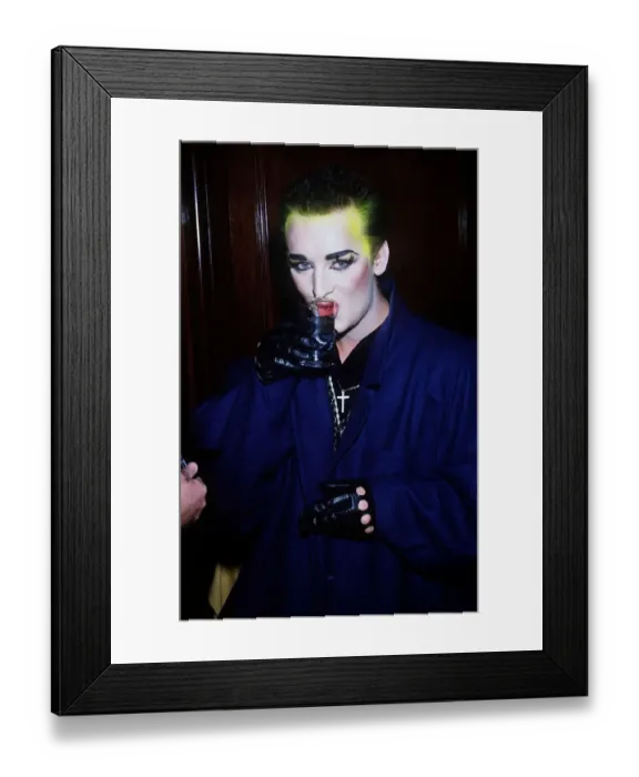 Framed Print : Boy George Pop Singer at the Variety Club Awards in 1985 Dbase MSI brochure
