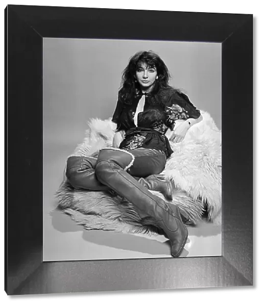 Singer Kate Bush in the studio March 1978