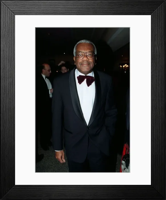 Framed Print : Trevor McDonald Newsreader March 98 At the Grosvenor Hotel attending the1998 Royal