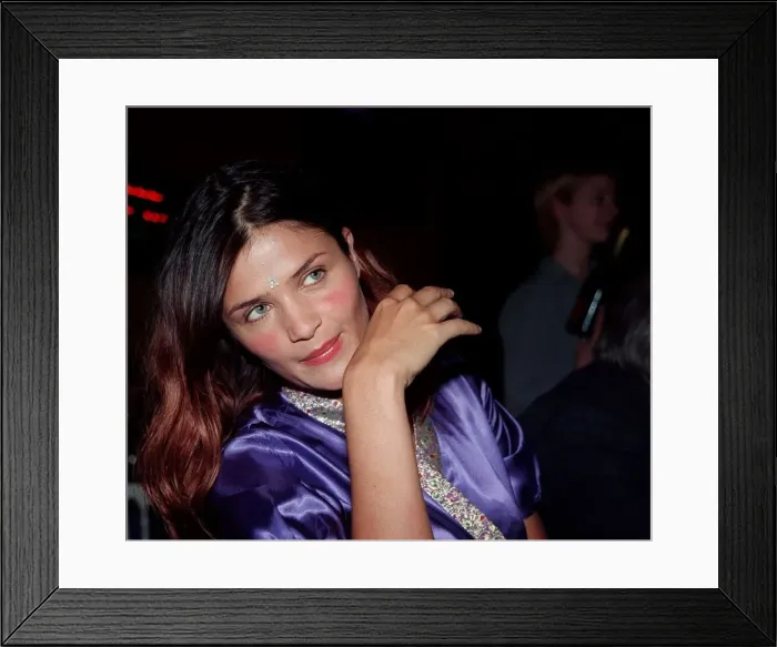 Framed Print : Helena Christensen Model September 98 At the Elle Awards in London Framed Print : Helena Christensen Model September 98 At the Elle Awards in London