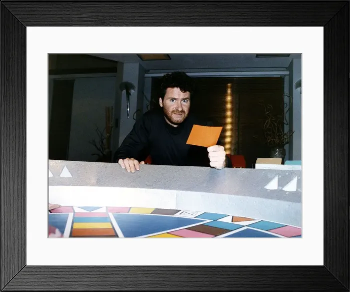 Framed Print : Rory McGrath tv presenter and quizmaster of the game show Trivial Pursuits Framed Print : Rory McGrath tv presenter and quizmaster of the game show Trivial Pursuits