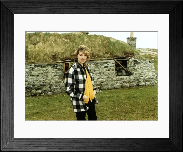 Framed Print : Selina Scott TV Presenter in the Highlands Framed Print : Selina Scott TV Presenter in the Highlands