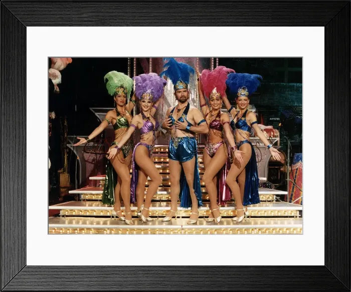 Framed Print : Noel Edmonds TV Presenter Game Show Host in a skimpy costume Framed Print : Noel Edmonds TV Presenter Game Show Host in a skimpy costume