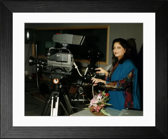 Framed Print : Sarita Sabharawal TV presenter