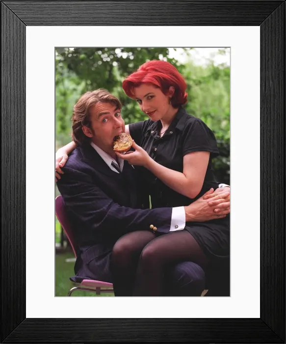Framed Print : Jonathan Ross TV presenter and wife Jane Framed Print : Jonathan Ross TV presenter and wife Jane