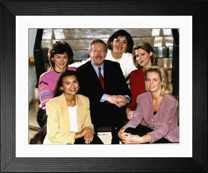 Framed Print : Mike Morris Breakfast TV Presenter with colleagues