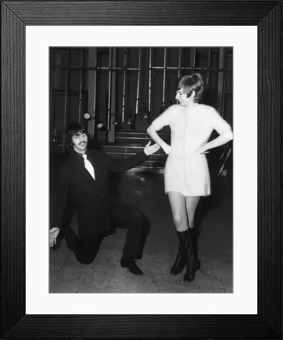 Framed Print : Ringo Starr and Cilla Black rehearsing at BBC TV Theatre, Shepherds Bush Green Framed Print : Ringo Starr and Cilla Black rehearsing at BBC TV Theatre, Shepherds Bush Green
