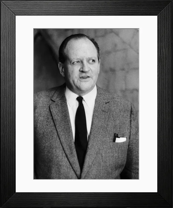 Framed Print : Richard Dimbleby TV presenter director Circa 1964 Framed Print : Richard Dimbleby TV presenter director Circa 1964