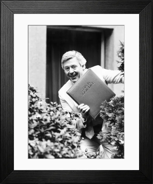 Framed Print : Michael Aspel tv presenter who is to host This Is Your Life Framed Print : Michael Aspel tv presenter who is to host This Is Your Life