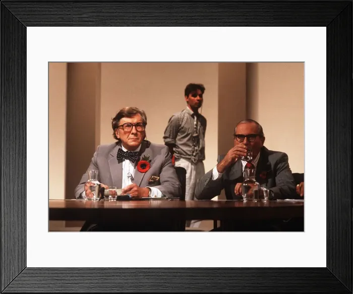 Framed Print : Sir Robin Day TV Presenter of BBC TV Programme Question Time