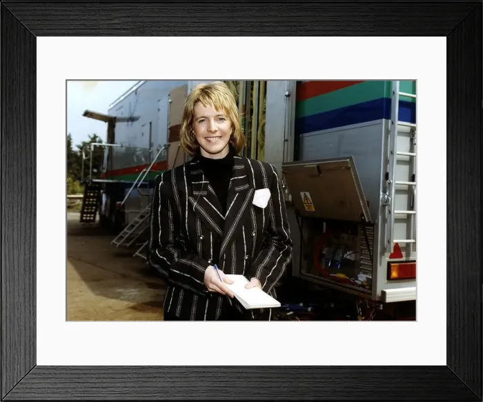 Framed Print : Hazel Irvine TV Presenter