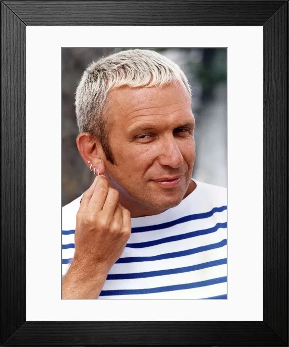 Framed Print : John Paul Gaultier dress designer and TV Presenter Framed Print : John Paul Gaultier dress designer and TV Presenter