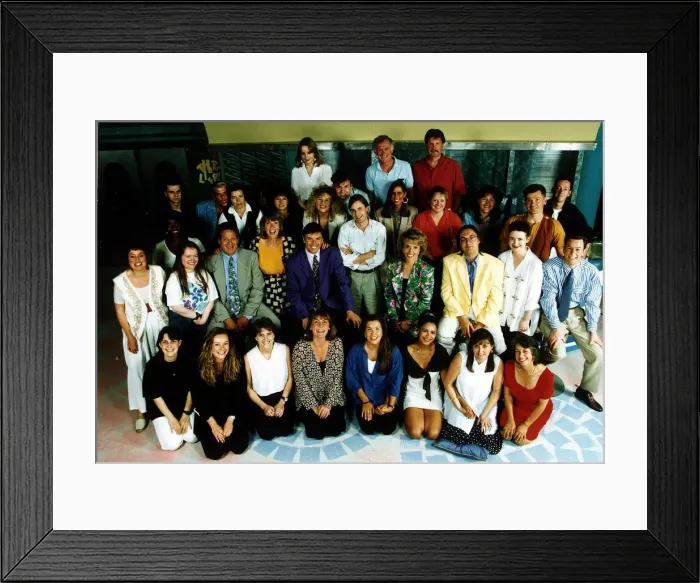 Framed Print : Esther Rantzen TV Presenter with Thats Life'crew Framed Print : Esther Rantzen TV Presenter with Thats Life'crew