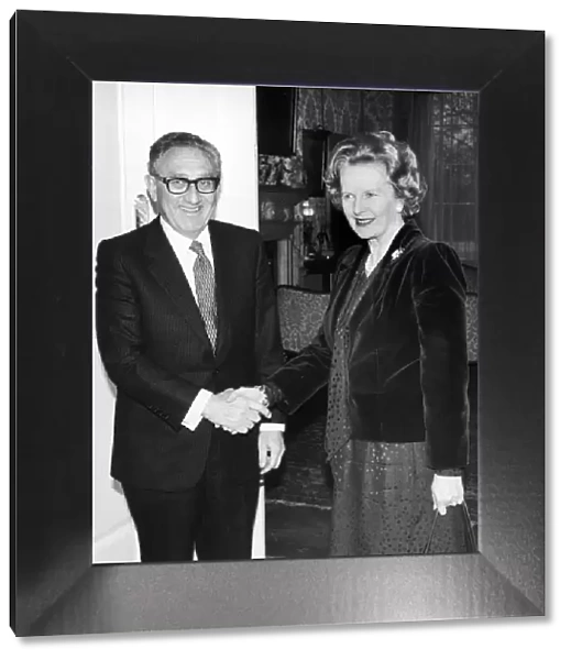 Prime Minister Margaret Thatcher seen here with former National Security Adviser