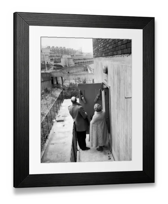 Framed Print : Nuclear Command and Control bunker which was situated under Peartree House