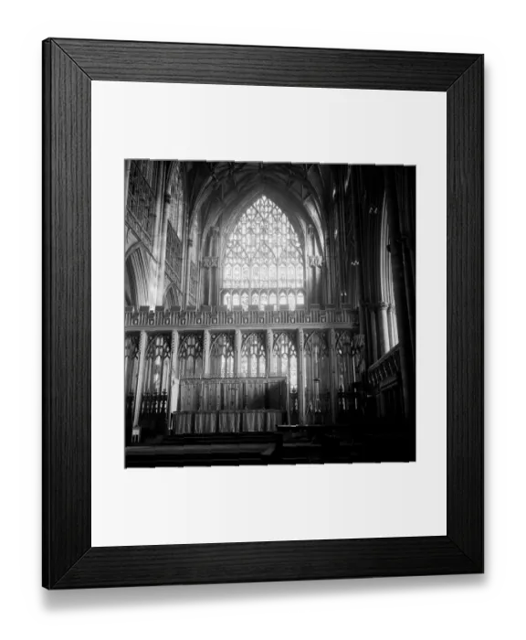 Framed Print : York Minster General Interior View. 3rd April 1961