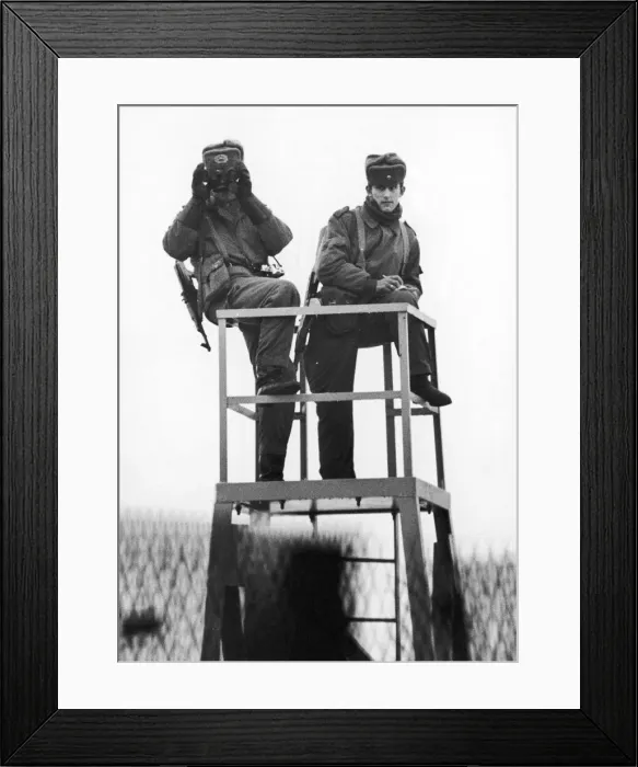 Framed Print : The Frontier of Fear. 23rd december 1979. Frohliche Weihnachten