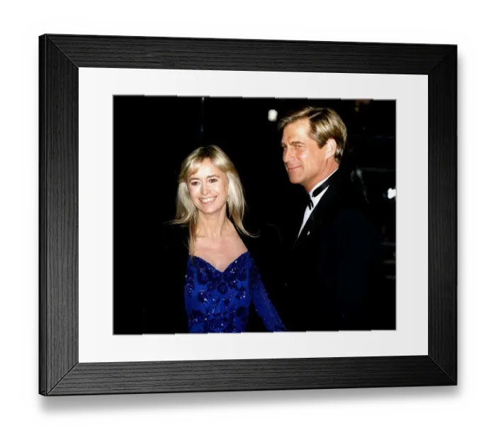 Framed Print : Susan George Actress with husband