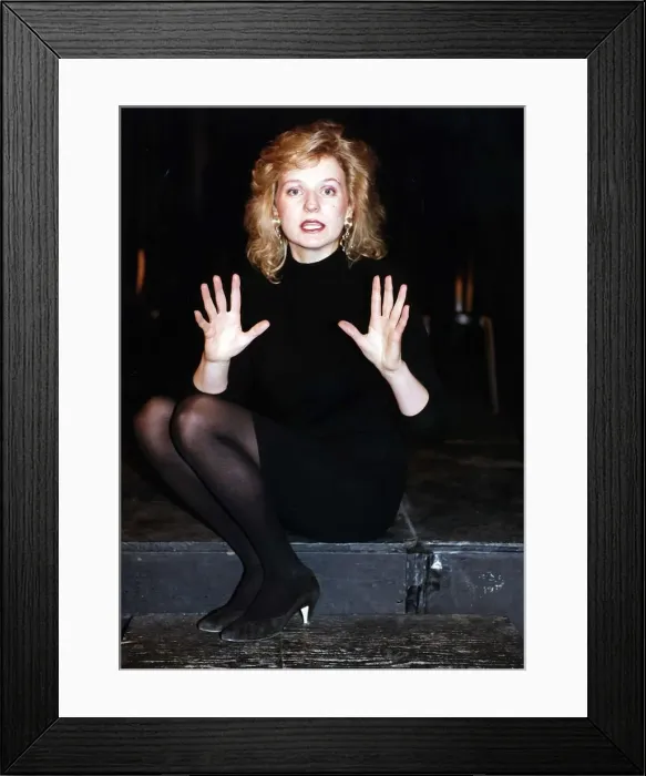 Framed Print : Jasmine Birtles Actress on stage at the Canal Cafe Framed Print : Jasmine Birtles Actress on stage at the Canal Cafe