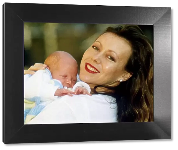 Jenny Agutter Actress with newborn baby
