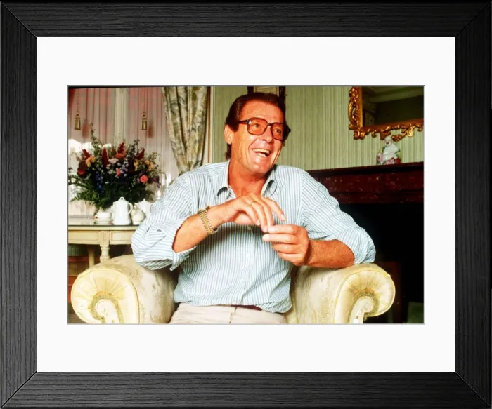Framed Print : Roger Moore actor Framed Print : Roger Moore actor