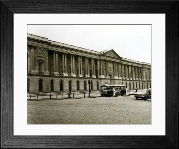Framed Print : The Louvre Paris France circa 1970 Framed Print : The Louvre Paris France circa 1970