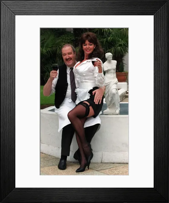 Framed Print : Gordan Kaye Actor and Vicki Michelleback together again to help promote the release of Framed Print : Gordan Kaye Actor and Vicki Michelleback together again to help promote the release of