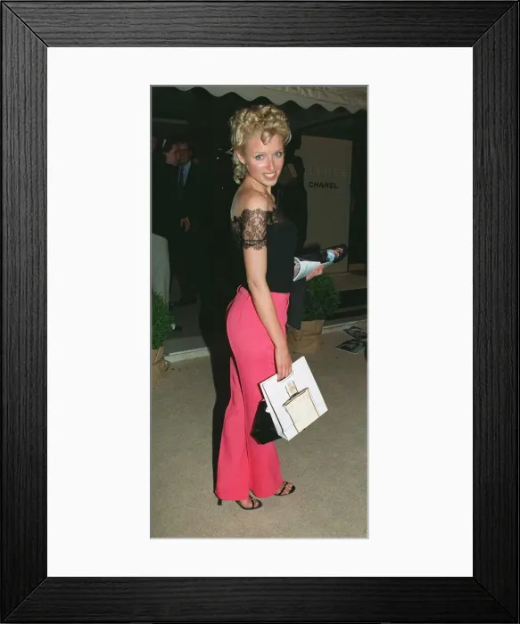 Framed Print : Dannii Minogue Singer Actress at the Launch of The new Chanel Perfume Allure
