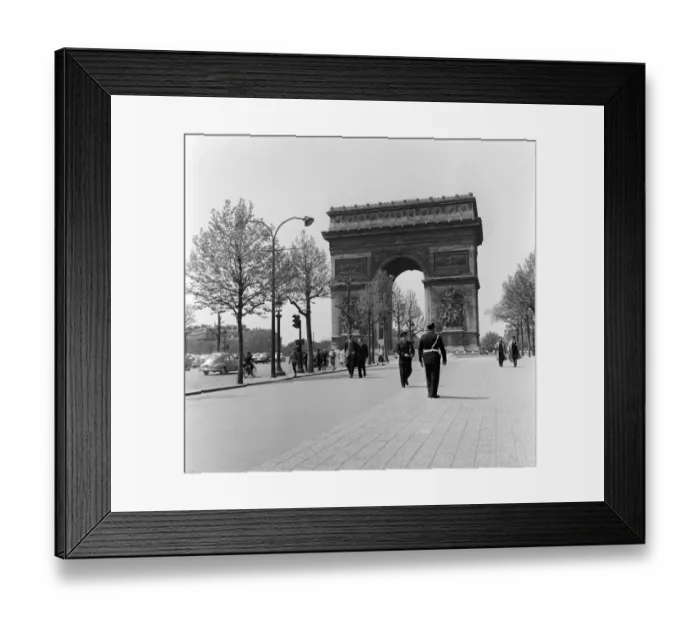 Framed Print : Arc De Triomphe Paris May 1960