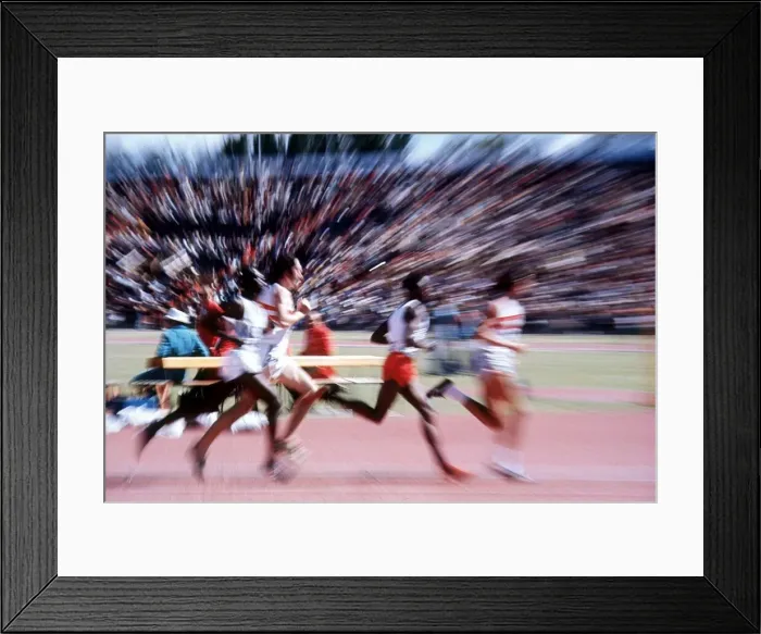 Framed Print : Commonwealth Games January 1974 Running Framed Print : Commonwealth Games January 1974 Running