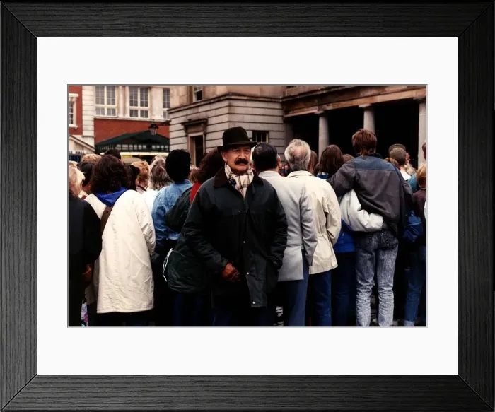 Framed Print : Peter Wyngarde Actor just a face in the crowd Framed Print : Peter Wyngarde Actor just a face in the crowd