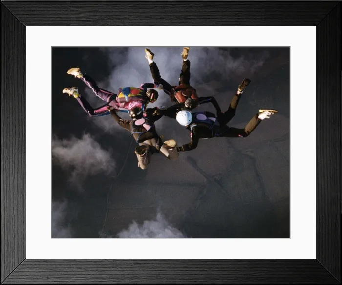 Framed Print : Air Parachutes Freefall Team August 1995 Framed Print : Air Parachutes Freefall Team August 1995