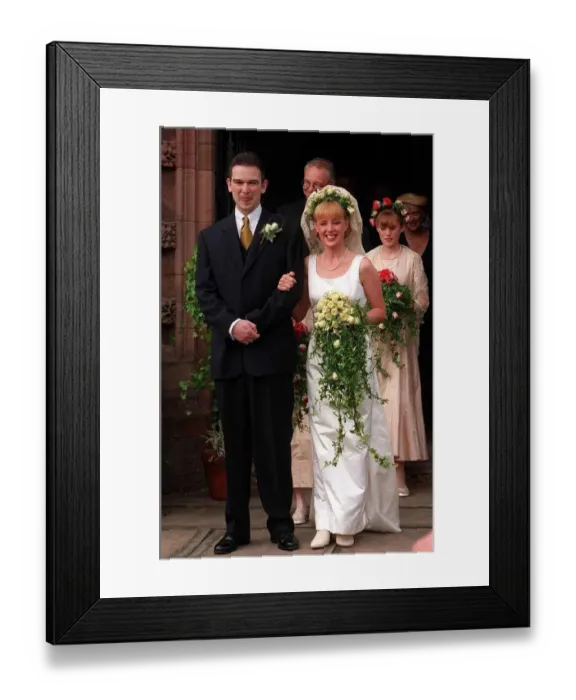 Framed Print : Sally Whittacker Coronation Street actress marrying Tim Dynevor