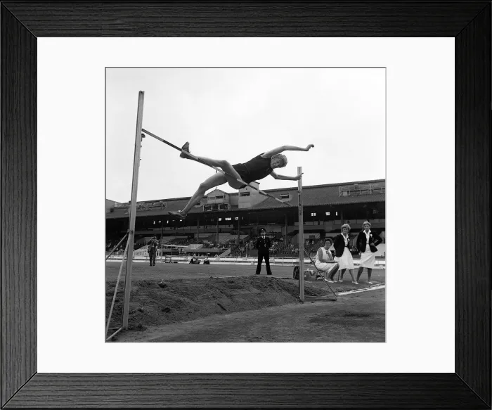Framed Print : Iolandra Balas July 1962 High Jumper at the Womerns aA Championships - The first woman Framed Print : Iolandra Balas July 1962 High Jumper at the Womerns aA Championships - The first woman