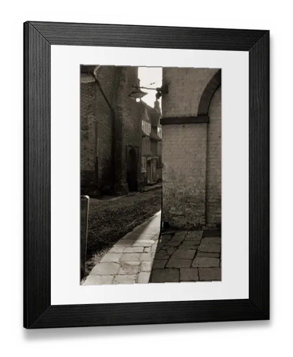Framed Print : Quiet cobbled road in Rye Sussex Old buildings Quaint English villages Framed Print : Quiet cobbled road in Rye Sussex Old buildings Quaint English villages