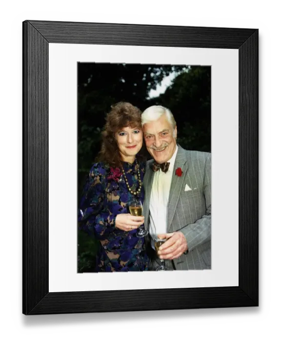 Framed Print : Norman Rodway British actor with his wife Jane Framed Print : Norman Rodway British actor with his wife Jane