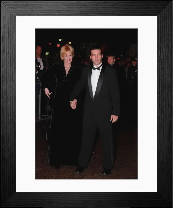 Framed Print : Antonio Banderas Actor and his Girlfriend Melanie Griffiths Actress arrive at the Royal Framed Print : Antonio Banderas Actor and his Girlfriend Melanie Griffiths Actress arrive at the Royal