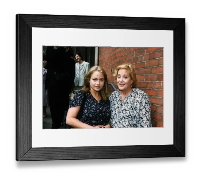 Framed Print : Beattie Edney Actress attends John Pertwee memorial