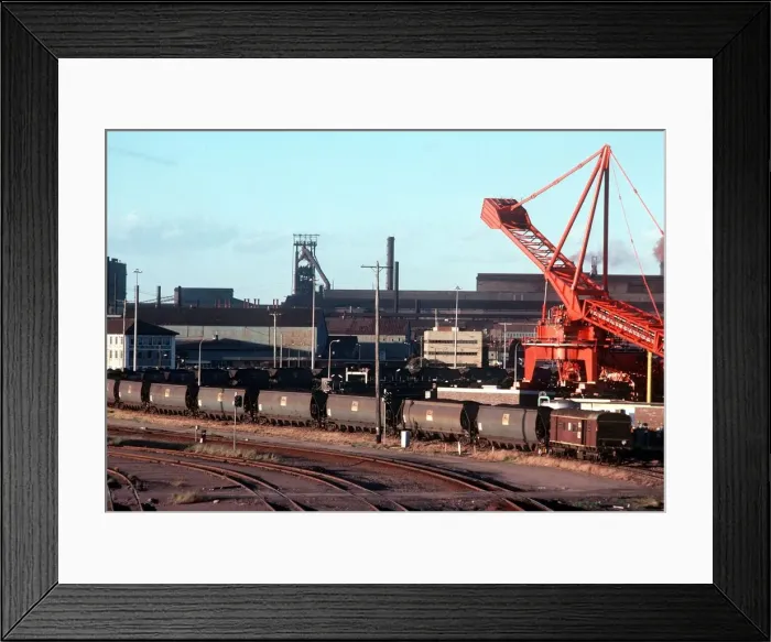Framed Print : Coal storage and handling facility in Newcastle New South Wales Australia