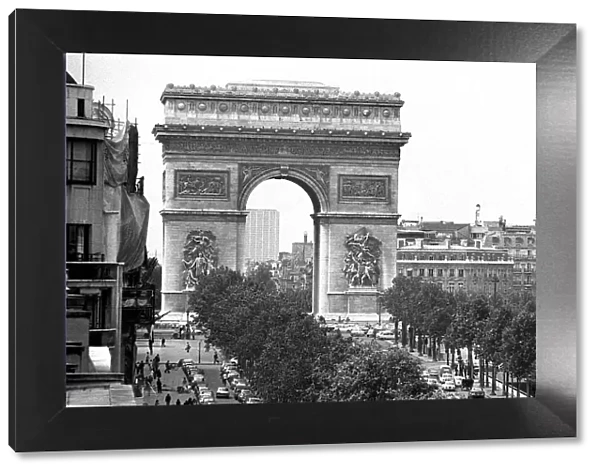 Arc de Triomphe June 1972 in Paris France