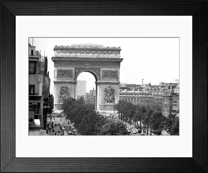 Framed Print : Arc de Triomphe June 1972 in Paris France Framed Print : Arc de Triomphe June 1972 in Paris France