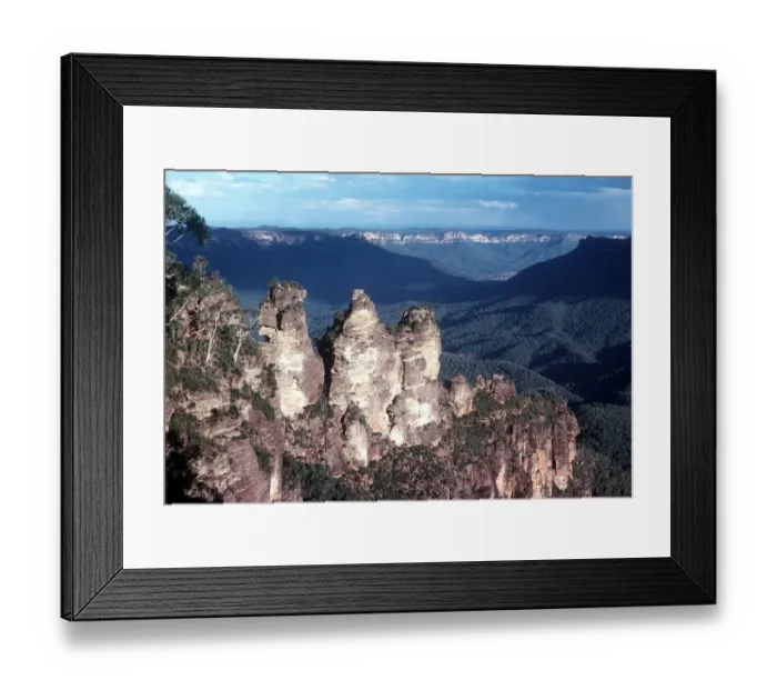 Framed Print : Three Sisters Rock in Katoomba New South Wales Australia Framed Print : Three Sisters Rock in Katoomba New South Wales Australia