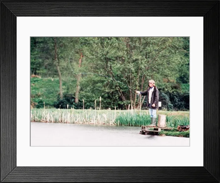 Framed Print : DJ Chris Tarrant fishing 1994 Framed Print : DJ Chris Tarrant fishing 1994