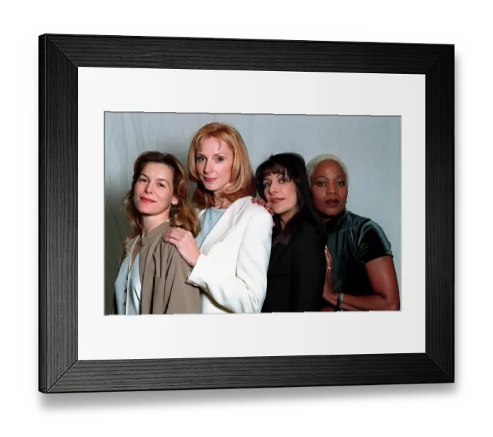 Framed Print : Alice Krige - Gates McFadden - Marina Sirtis and Alfre Woodard Star Trek Film Actresses Framed Print : Alice Krige - Gates McFadden - Marina Sirtis and Alfre Woodard Star Trek Film Actresses