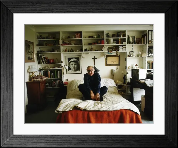 Framed Print : Spike Milligan actor and comedian 10th April 1991 Framed Print : Spike Milligan actor and comedian 10th April 1991