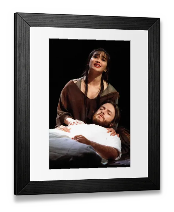 Framed Print : Steve Balsamo Actor as Jesus and Joanna Ampil as mary Magdalene in Jesus Christ Superstar Framed Print : Steve Balsamo Actor as Jesus and Joanna Ampil as mary Magdalene in Jesus Christ Superstar